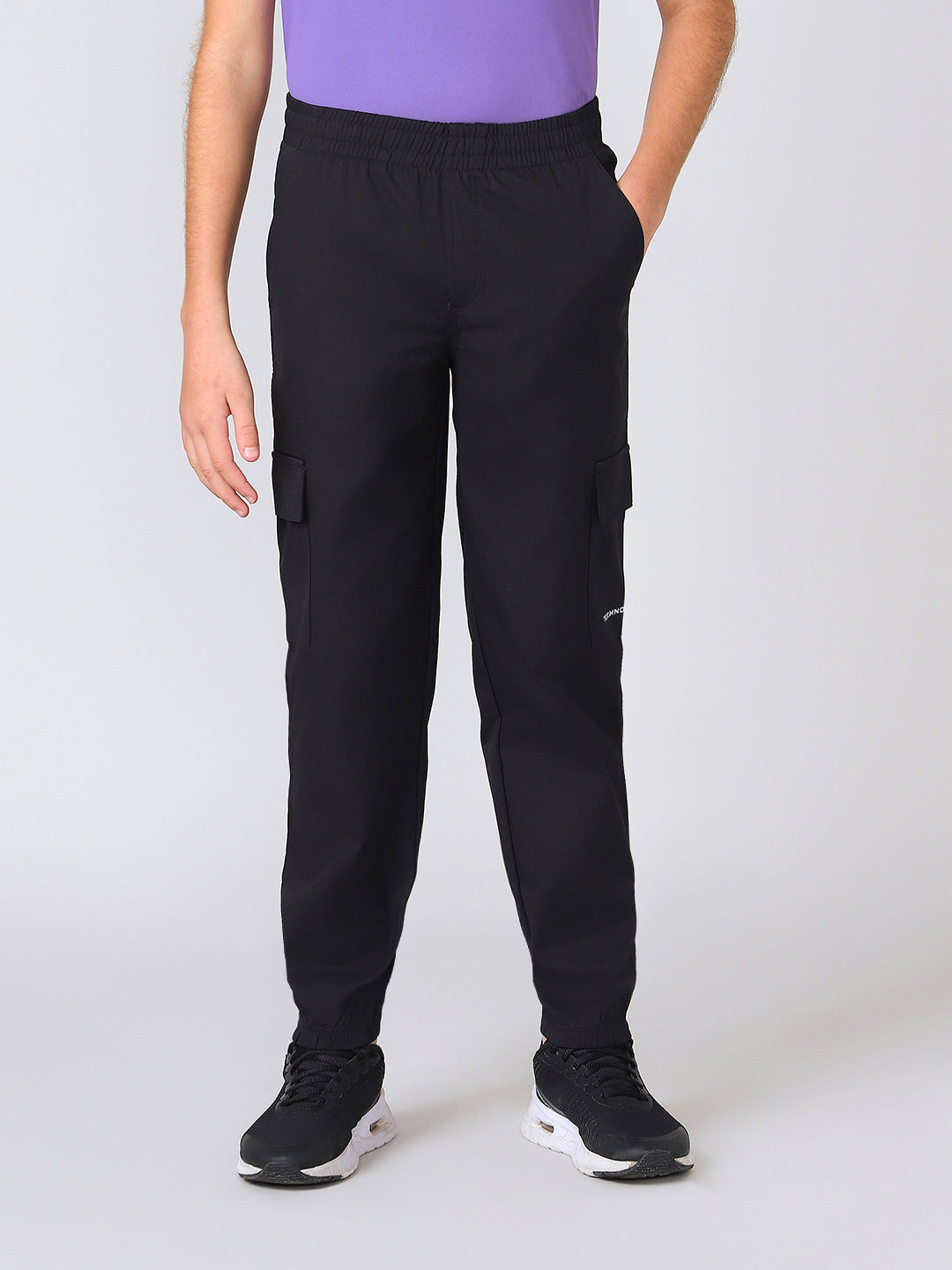 Boys Regular Fit Cargo Joggers with TS FLEXI