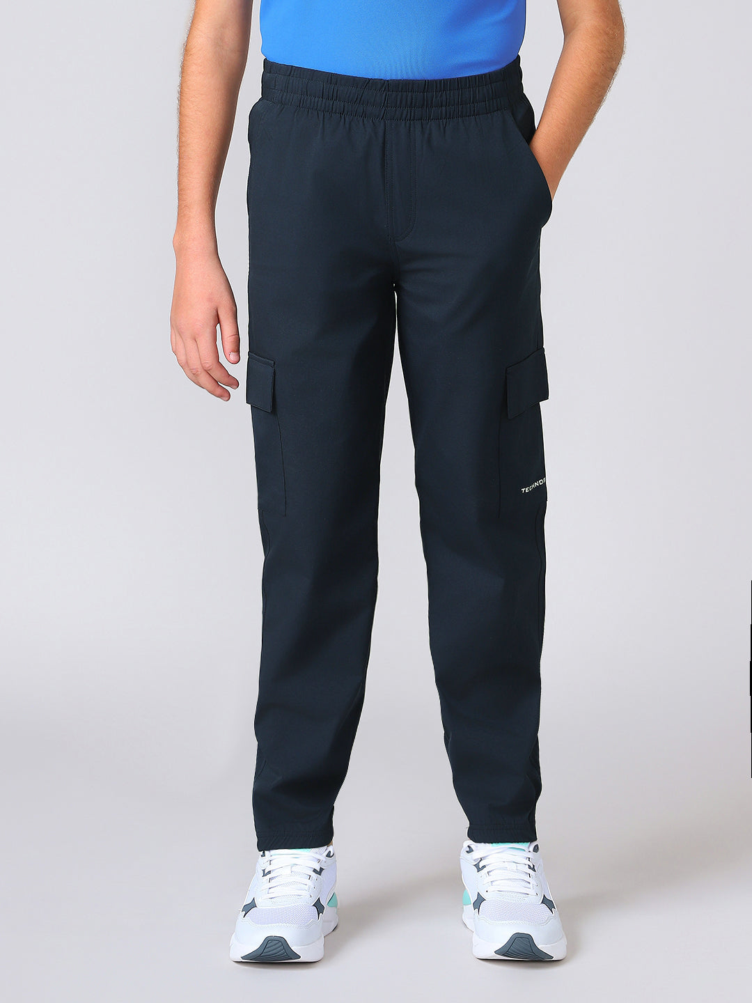 Boys Regular Fit Cargo Joggers with TS FLEXI