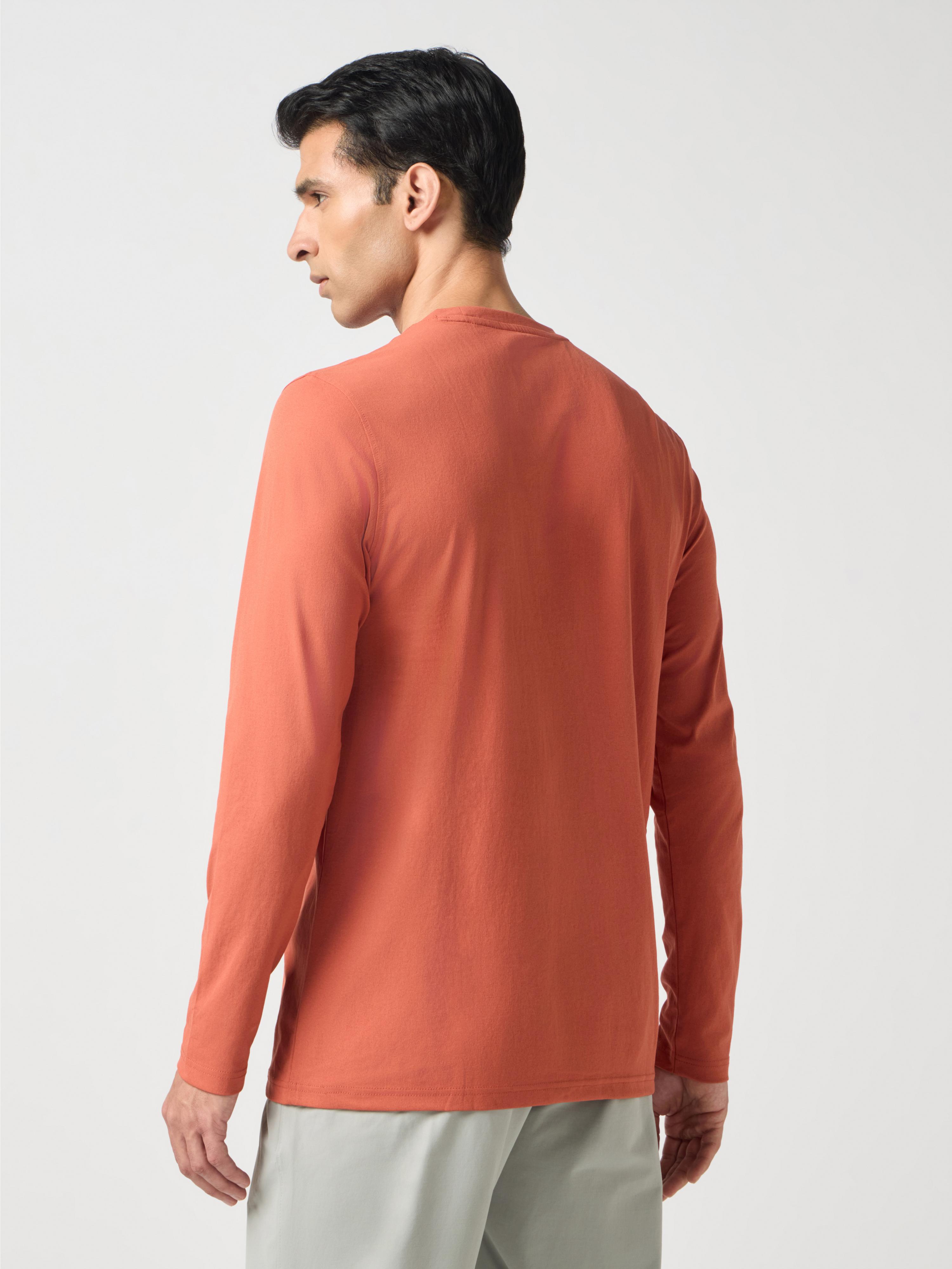 Men Solid Slim Fit Round Neck Sports T-shirt with COTFLEX