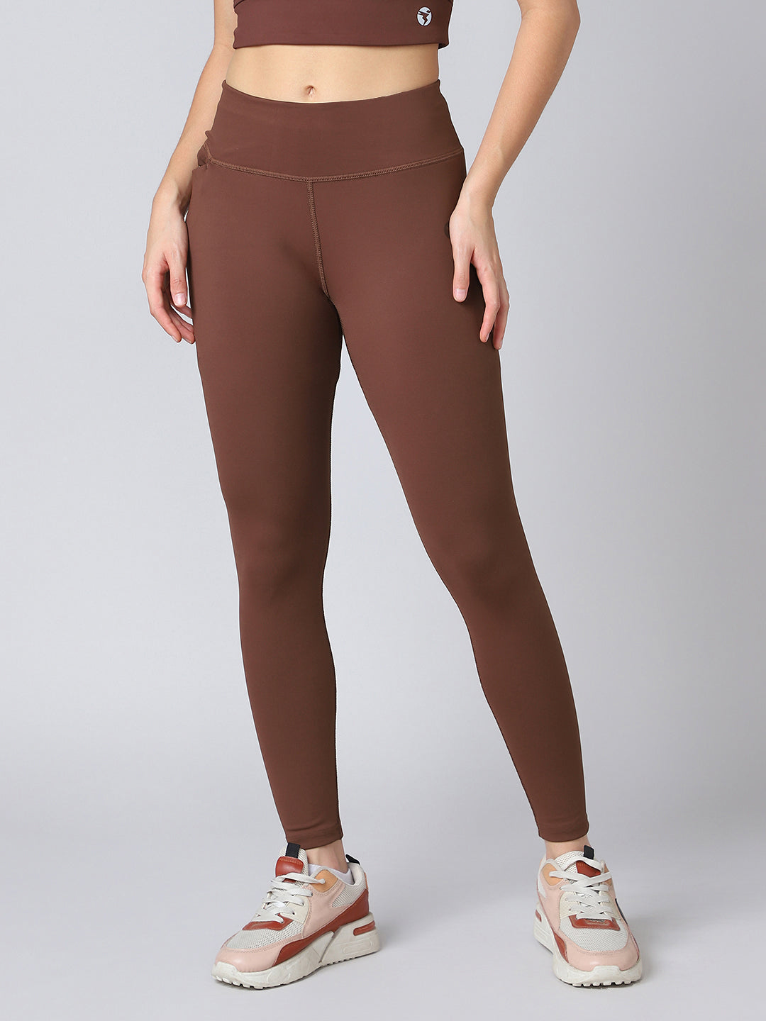 Women Solid Slim Fit Tights with ELASTO PLUS
