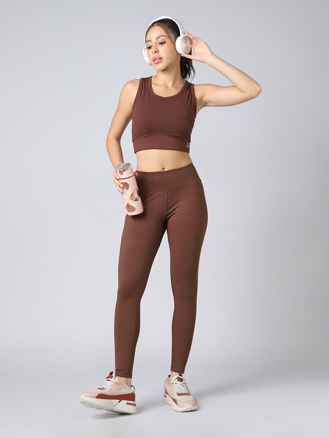 Women Solid Slim Fit Tights with ELASTO PLUS