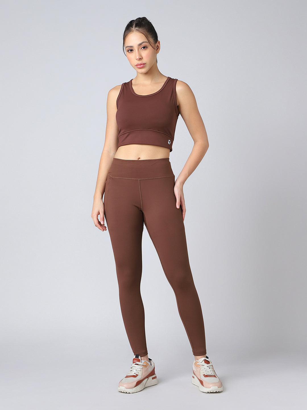 Women Solid Slim Fit Tights with ELASTO PLUS