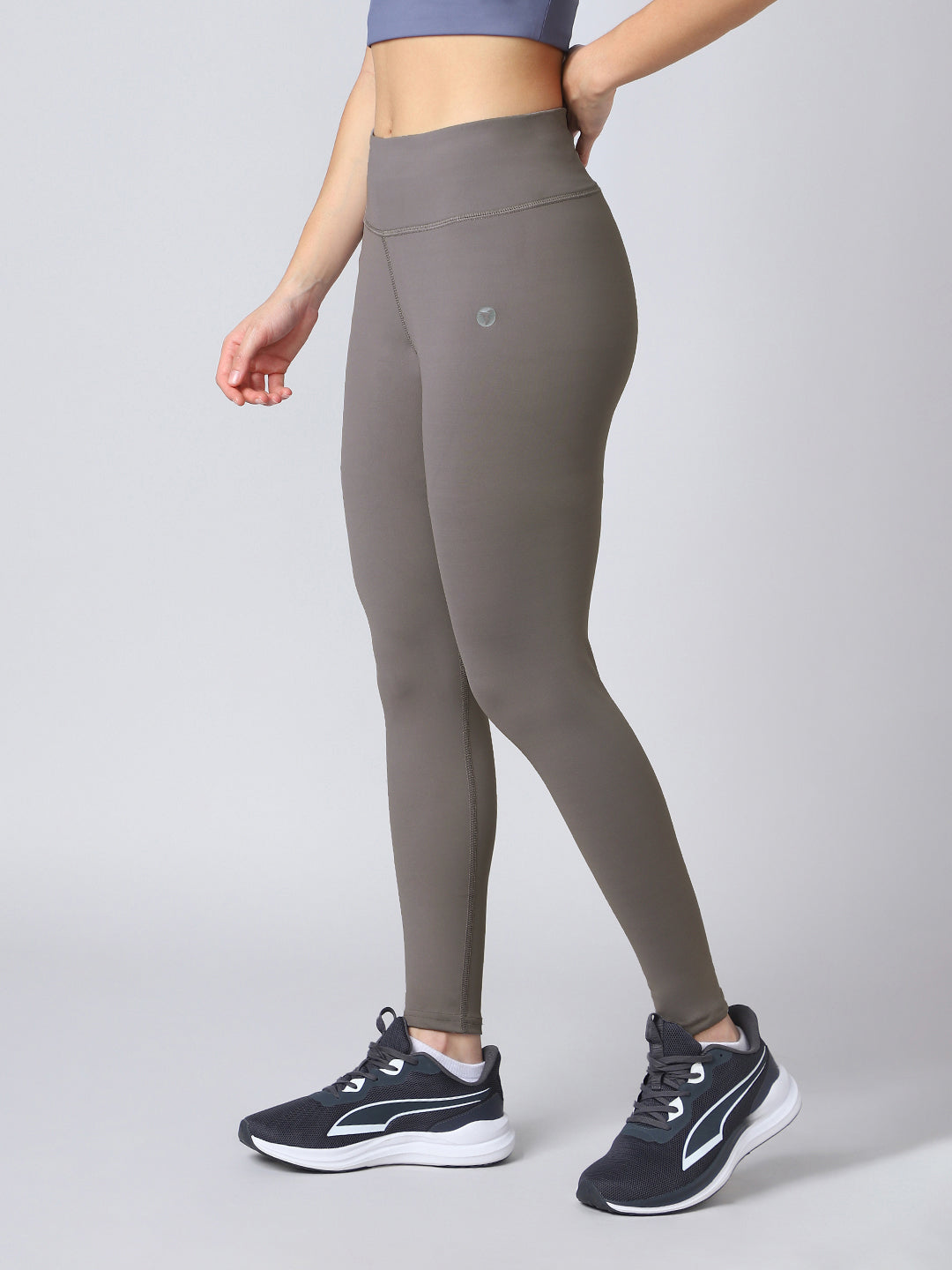 Women Solid Slim Fit Tights with ELASTO PLUS