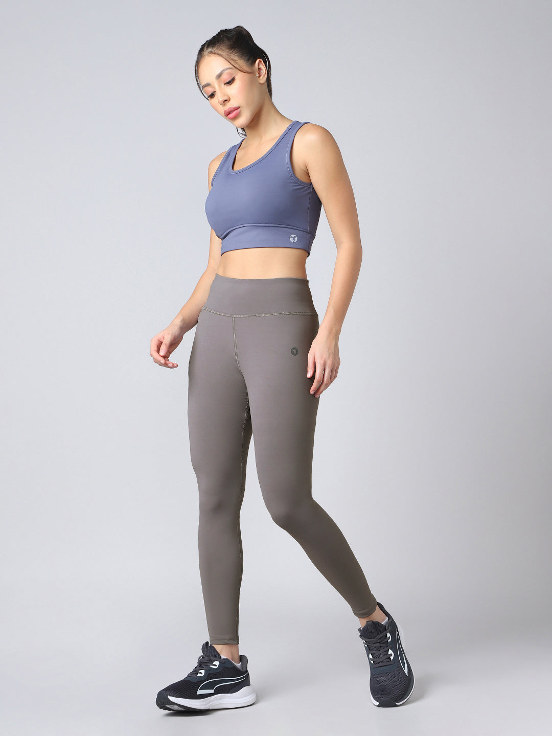 Women Solid Slim Fit Tights with ELASTO PLUS
