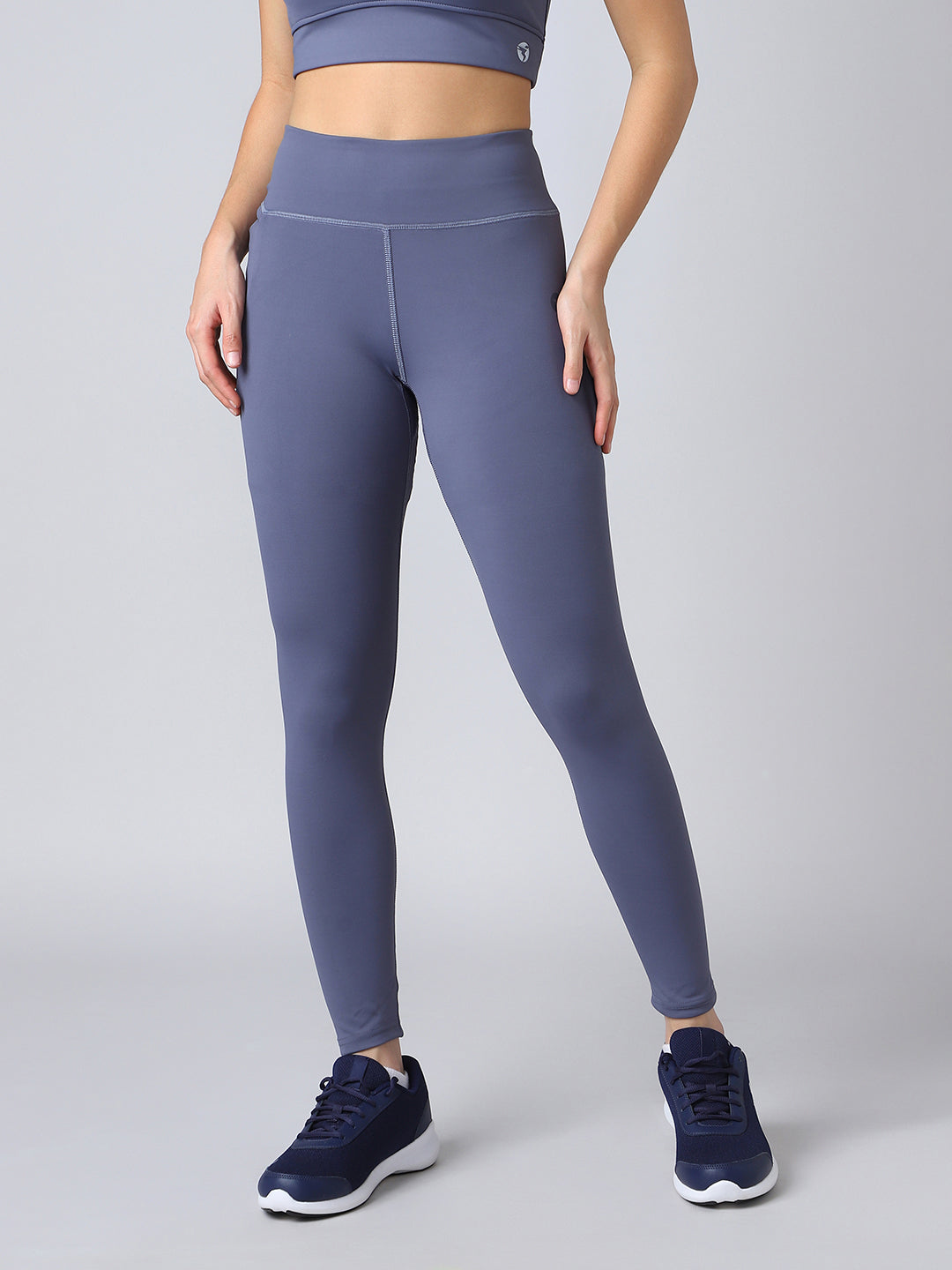 Women Solid Slim Fit Tights with ELASTO PLUS