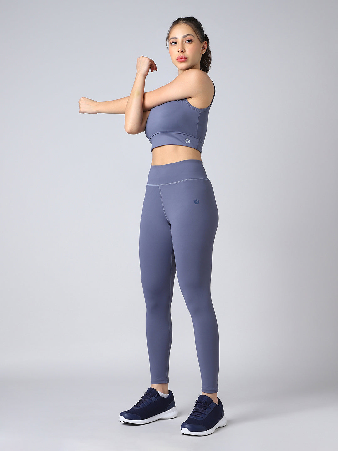 Women Solid Slim Fit Tights with ELASTO PLUS