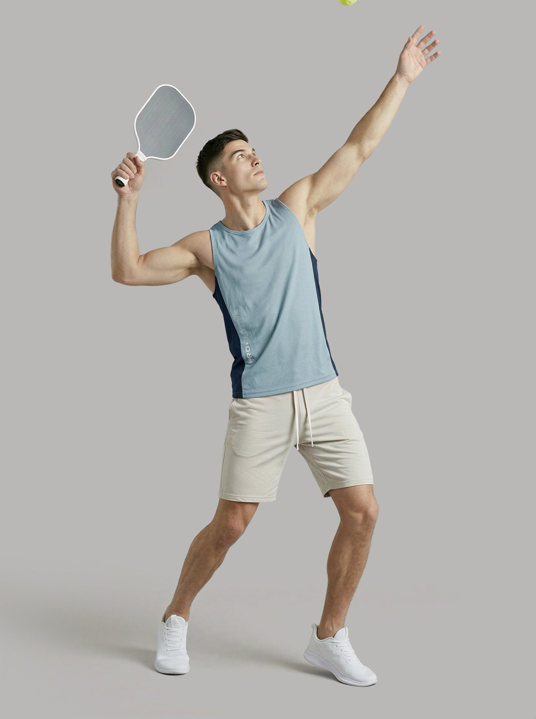 Men Colorblock Slim Fit Scoop Neck Sports Innerwear Vest with TECHNOCOOL+