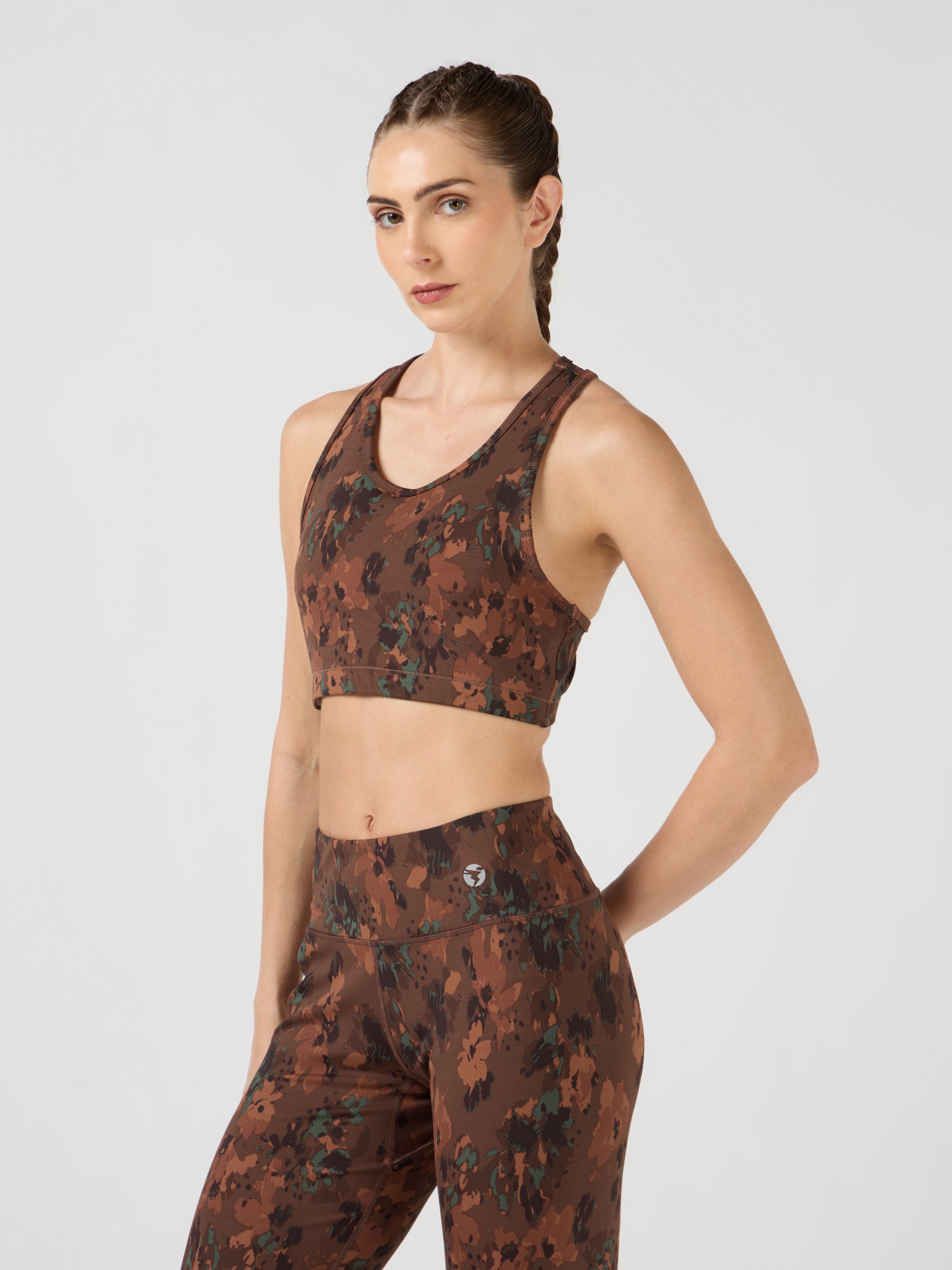 Women Slim Fit Scoop Neck Sports Bra with ELASTO PLUS