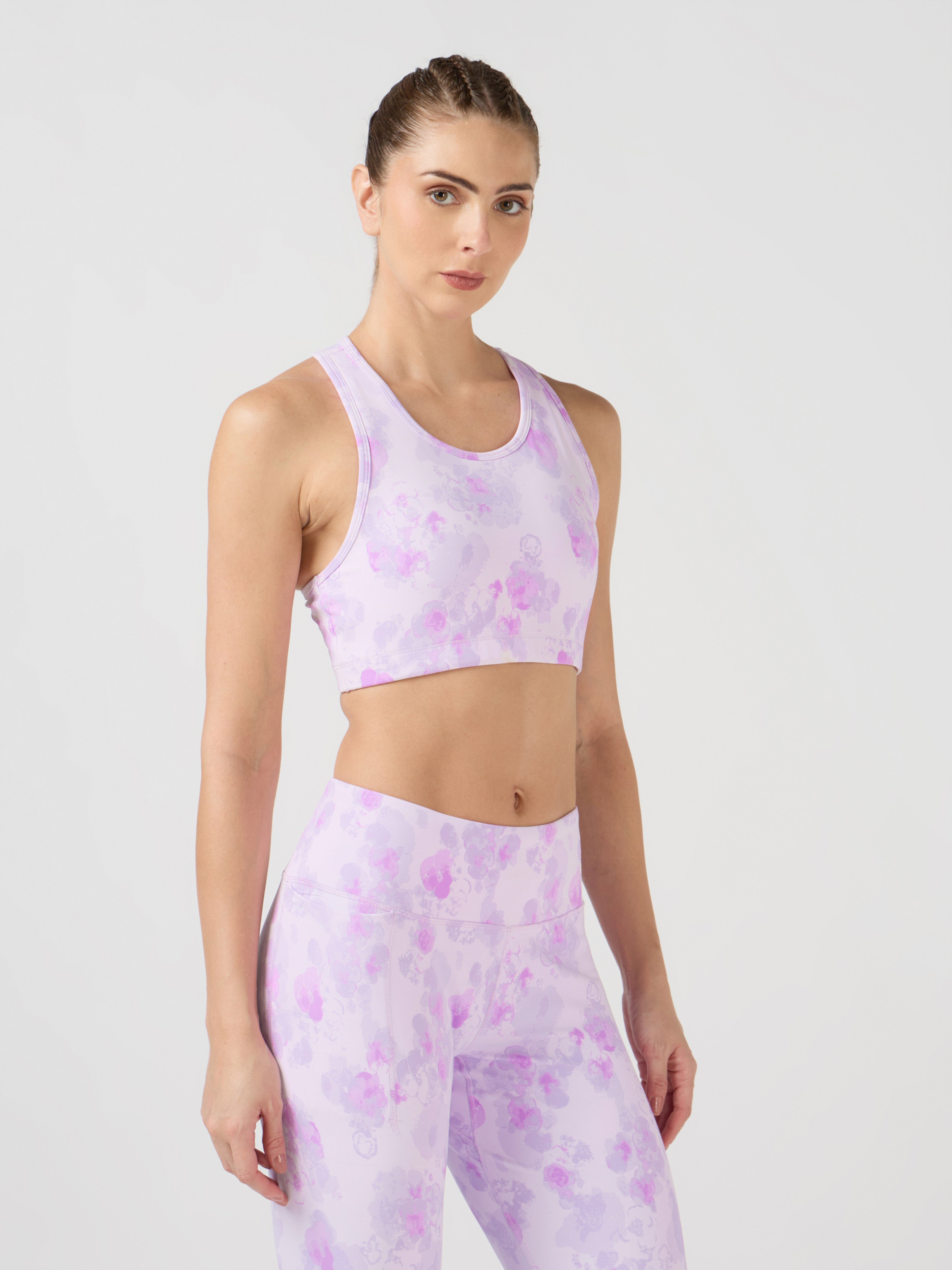 Women Slim Fit Scoop Neck Sports Bra with ELASTO PLUS