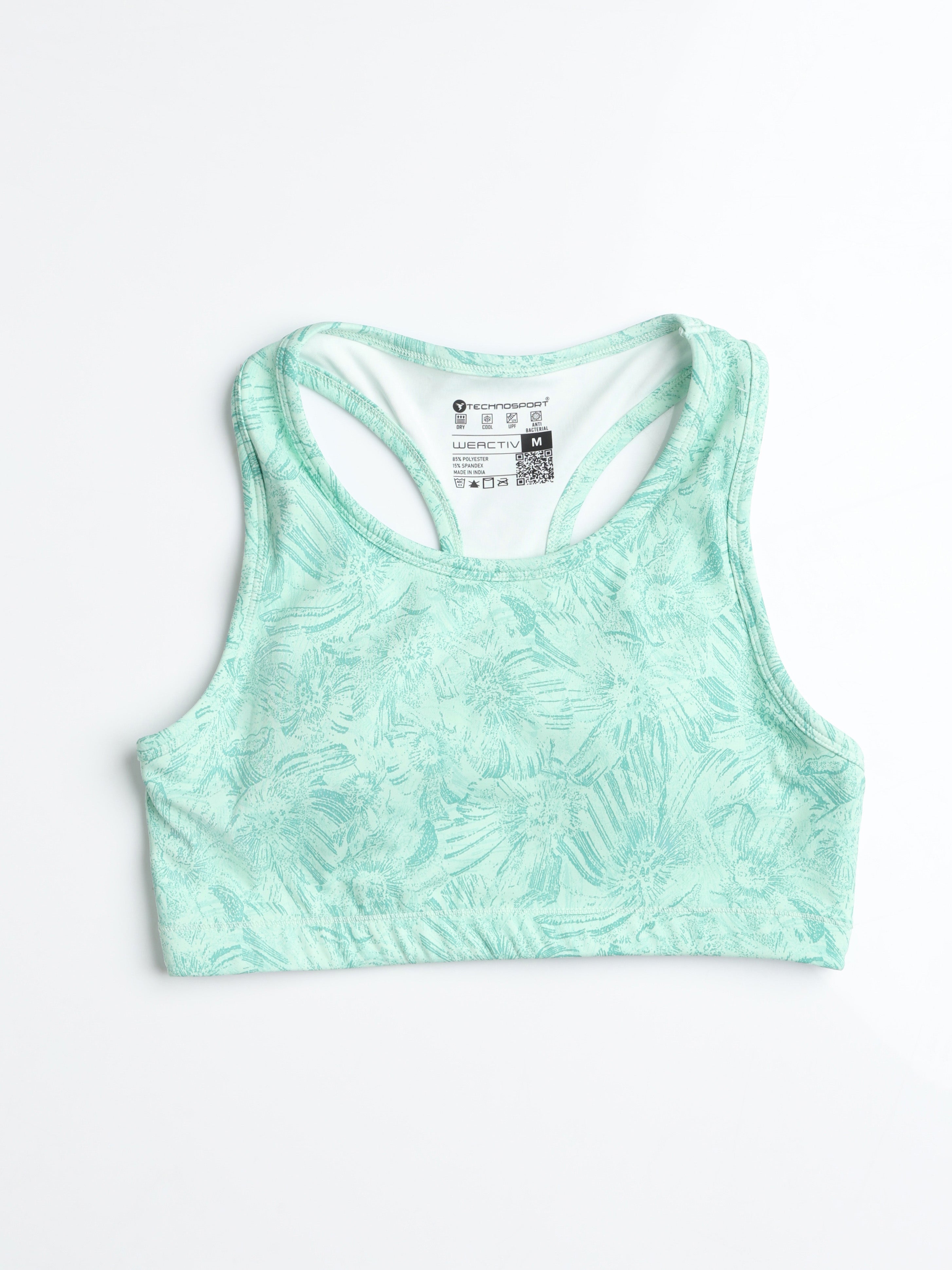 Women Slim Fit Scoop Neck Sports Bra with ELASTO PLUS