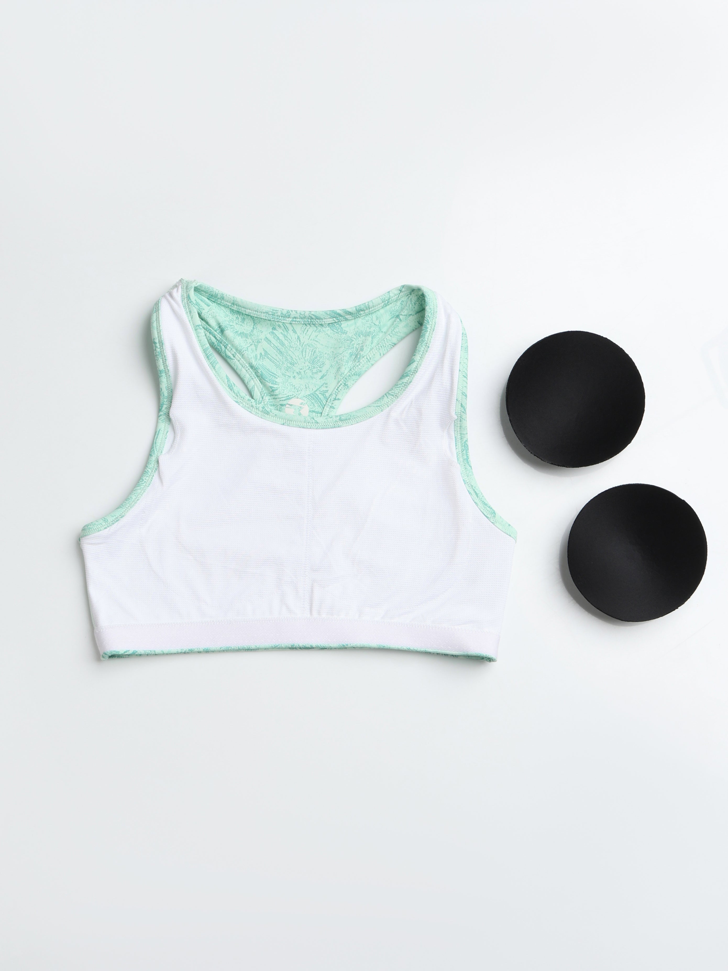 Women Slim Fit Scoop Neck Sports Bra with ELASTO PLUS