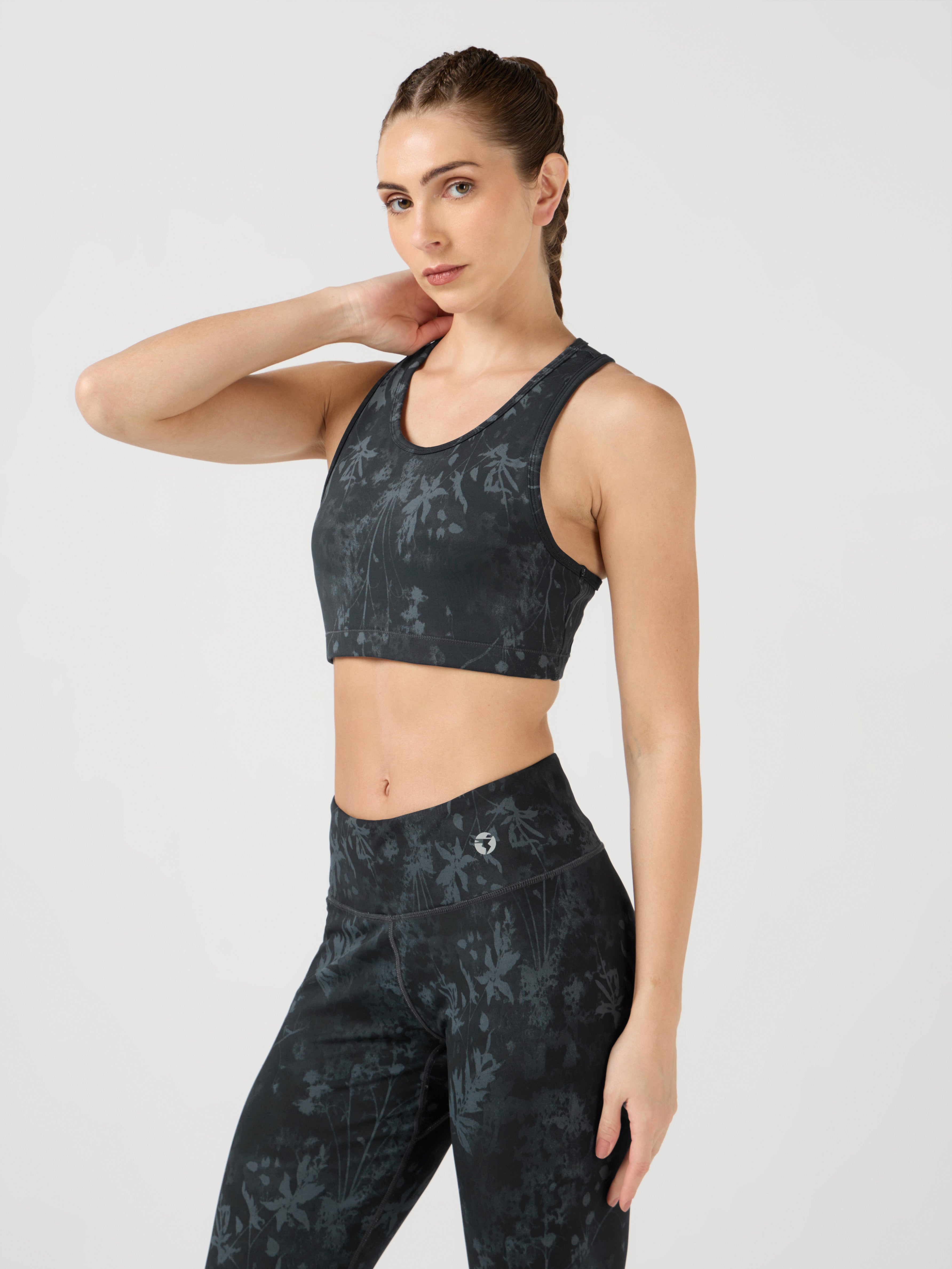 Women Slim Fit Scoop Neck Sports Bra with ELASTO PLUS