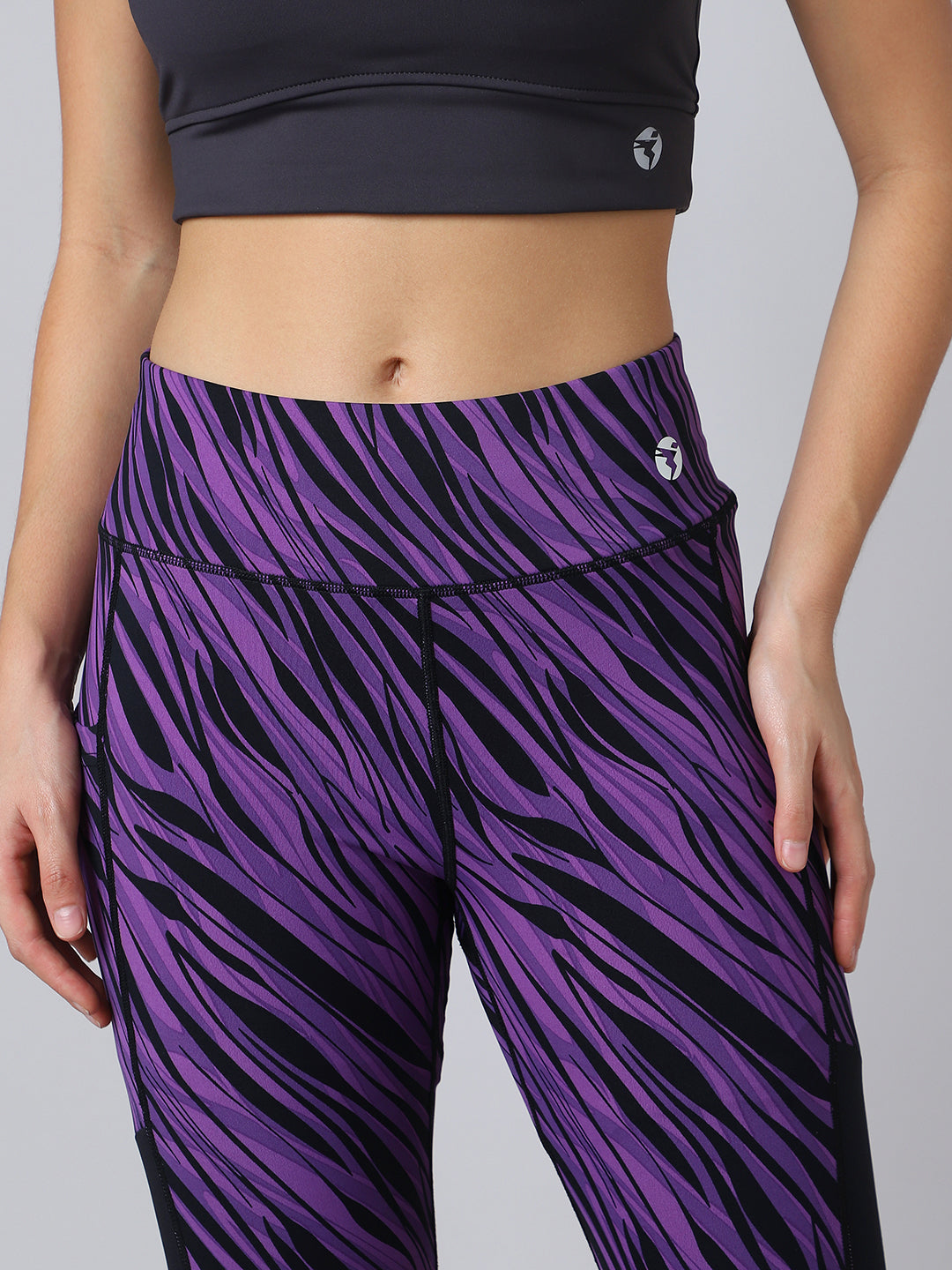 Women Printed Slim Fit Tights with ELASTO PLUS