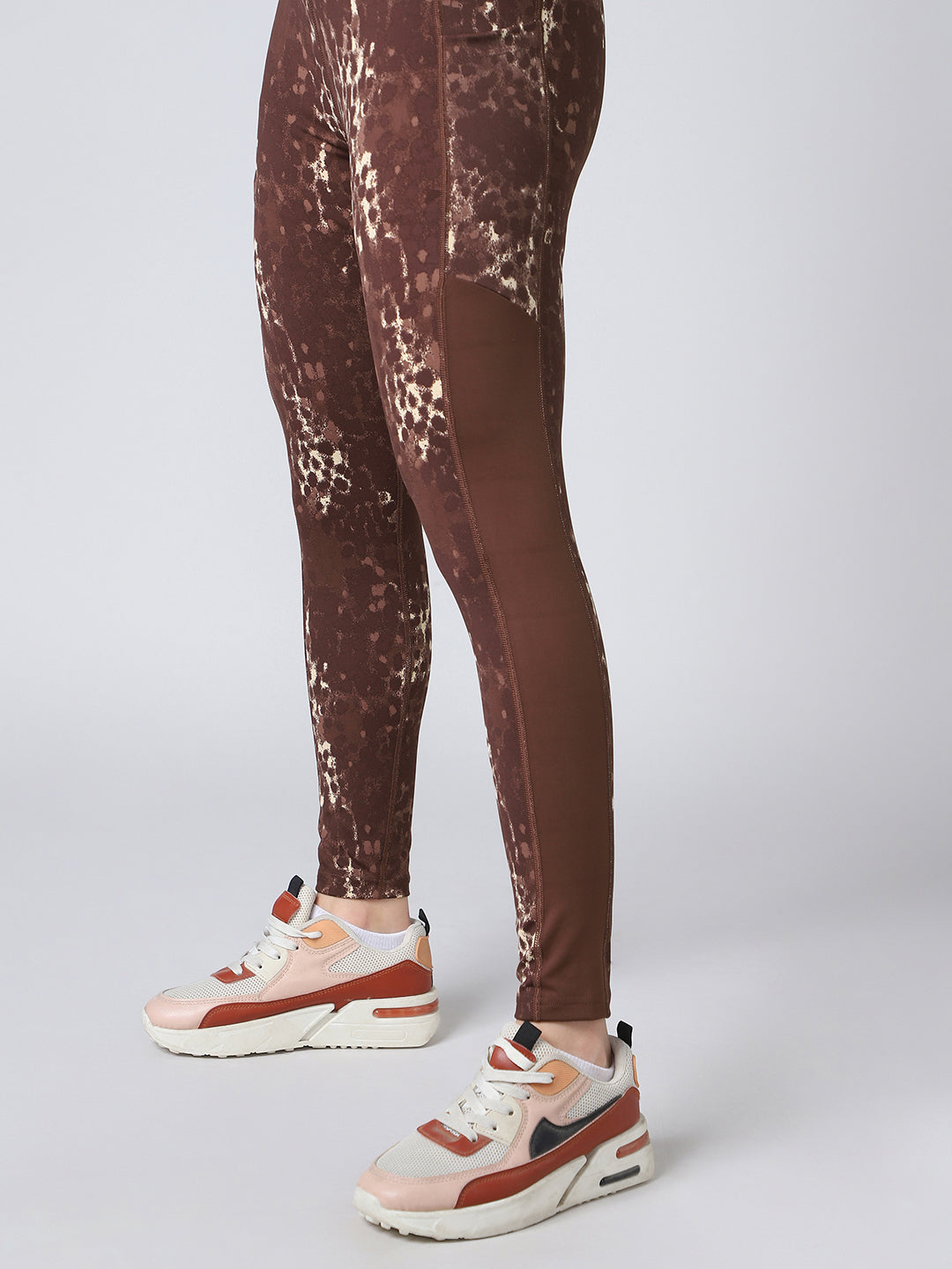 Women Printed Slim Fit Tights with ELASTO PLUS
